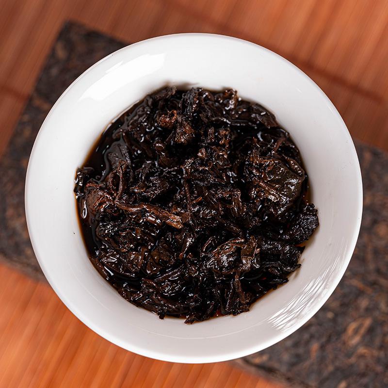 Yunnan Tea Horse Road Aged Fragrance Ripe Pu'er Tea - Lincang Menghai Arbor Golden Brick