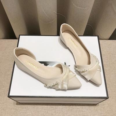 New Arrival Spring Autumn Pointed Toe Comfortable Casual Retro Elegant Women's Shoes Shallow Mouth Breathable Flat Shoes