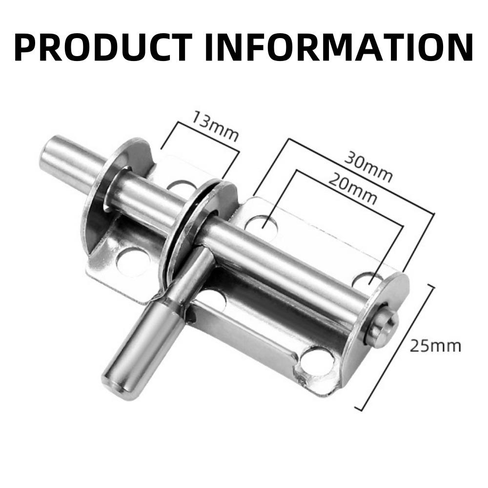 Stainless Steel Door Latch Solid Sliding Bolt Door Latch Lock with Screws Garden Door Bathroom Door Hardware Door Security Lock