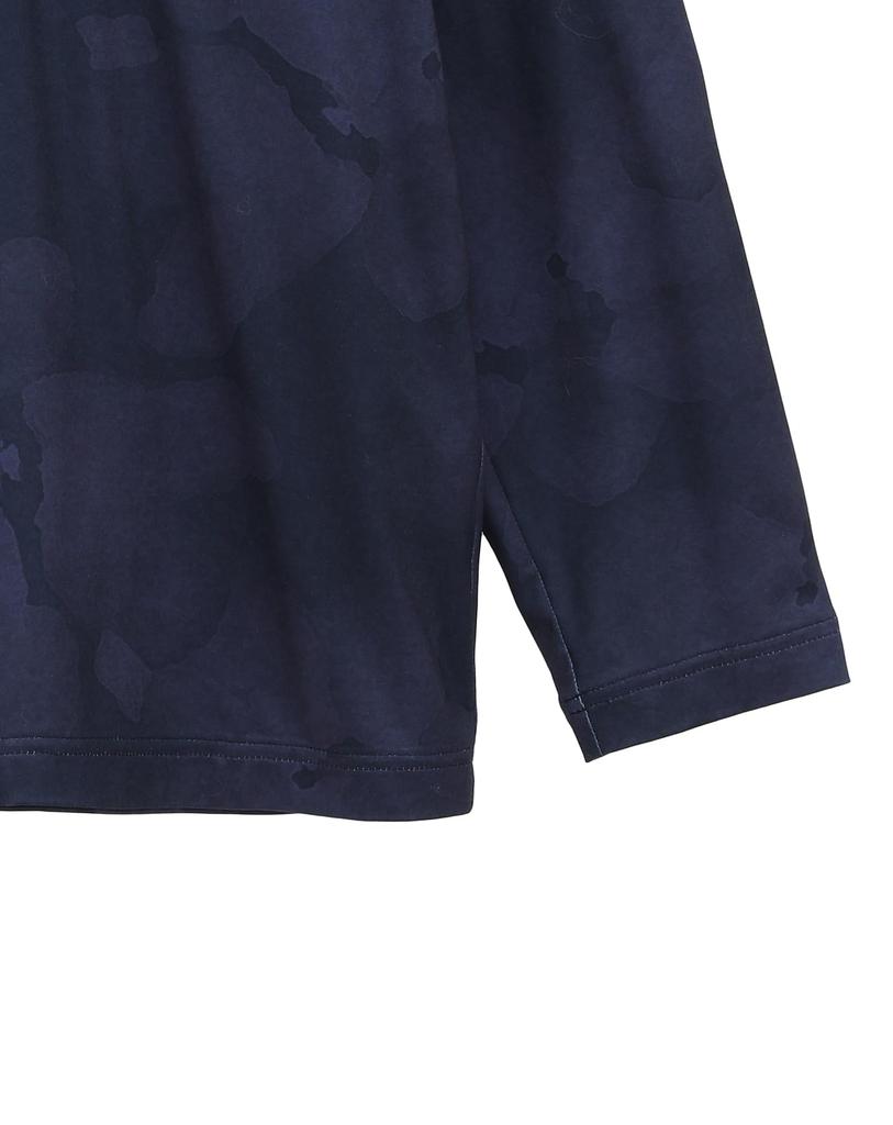 TravisMatthew Men's Long Sleeve Mock Neck Shirt (Chest Pocket, Brushed, Stretch) / Golf Undershirt / 7AK031 Total Eclipse M