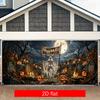 2D flat banner 1PC Large Garage Banner - Polyester Material - Multi-size Banner Halloweenzyc