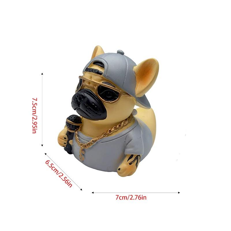 Bulldog Personality-themed Resin Tabletop Figurine for Home Decoration and Small Statue Accessory