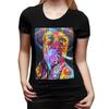 Fear And Loathing In Las Vegas Kunst T-Shirt für Damen O-Ausschnitt Streetwear T-Shirts Damen Kurzarm Sommerkleidung Oberteile