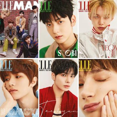 ELLE Korea March 2022 Cover Lee Jong Suk , MONSTA X MINHYUK+ BOOK IN BOOK COVER