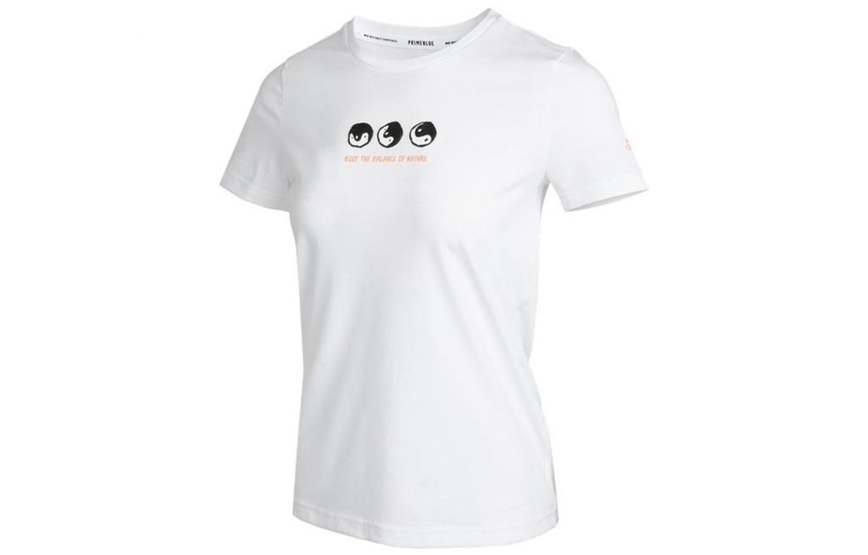 Adidas T Shirts Women s White Crew Neck Moderate Other GN7367 S