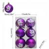 6PC/Box Halloween Tree Hanging Decor Home Plastic Halloween Ball Ornaments Terrible Atmosphere Hanging Balls Party Decorations