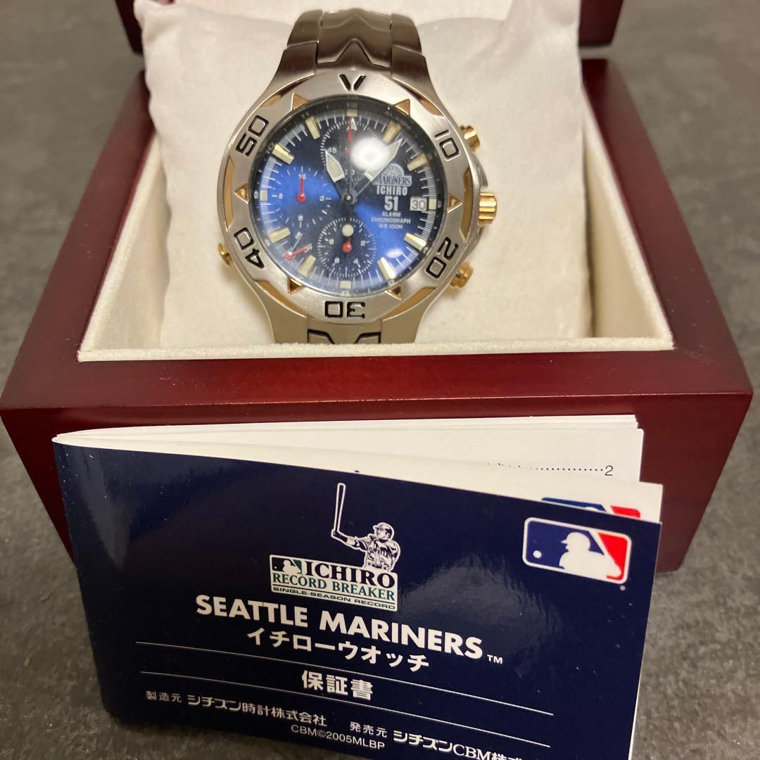 Used Citizen Ichiro Watch Seattle Mariners 51 Chronograph
