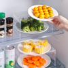 Multi Purpose Layered Fridge Rack Space Saving Kitchen Organizer Shelf Accessory Transparent Cosmetics Desktop Stand
