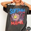 Softball Mama T-Shirt, Gameday Doodle Softball Tee, Trendy Women's Softball Shirt, Sports Mom Shirt, Game Day Tee