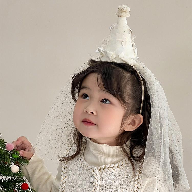 Little Princess Party Veil Hairband - Birthday Photo Prop & Decoration