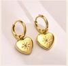 Heart Drop Earring Women, Dainty Huggies Stainless Steel, Love Shape Heart Hoops for Her Gift