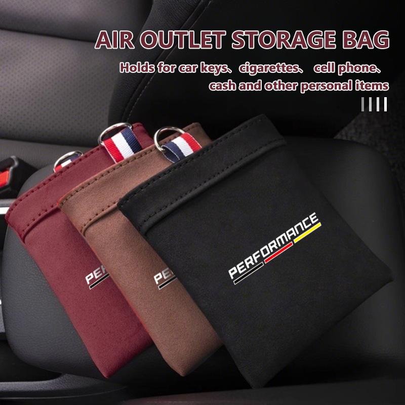 For BMW Car Air Outlet Storage Box Organizer Hanging Bag Phone Holder E91 E92 E60 F10 F30 E39 E36 E87 X1 X3 X5 E70 E46 E90
