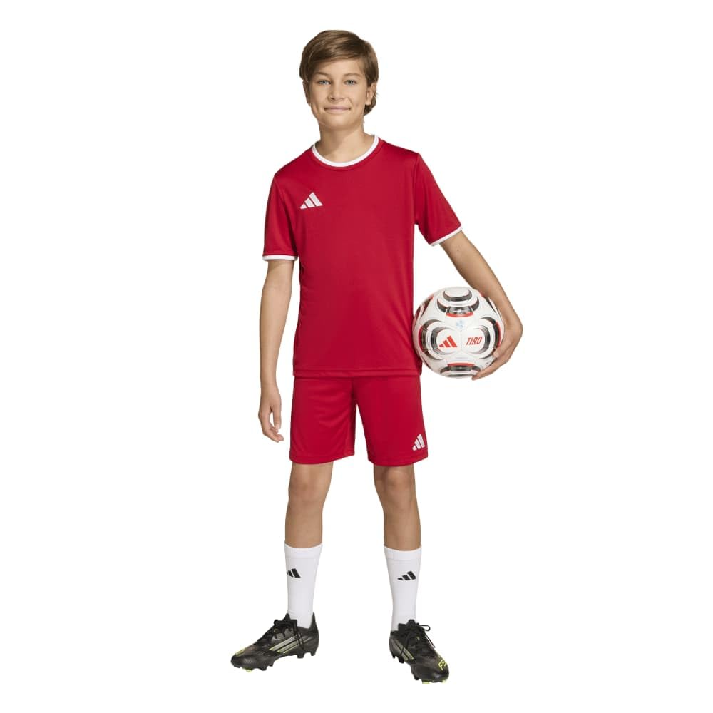 Soccer Shorts ENT26 Shorts Boys P1692 Team Power 140 [Adidas] Red/White (JZ6528)