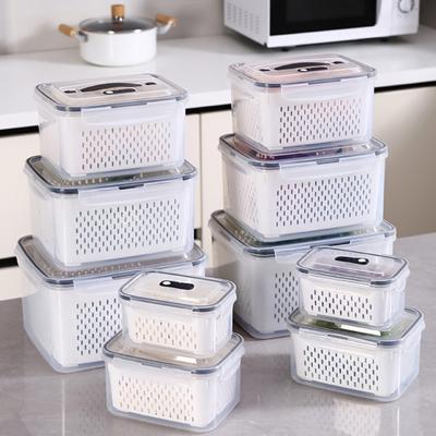 Multipurpose Food Storage Container with Removable Colander Accessory for Easy Draining and Long Time Use Preservation