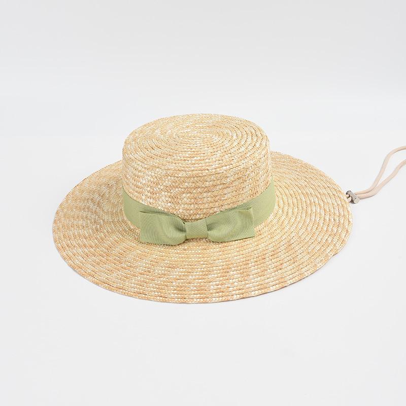 Luxury Women Men Brim Boater Hat Gatsby Straw Hat Designer Bow Chin Strap Beach Sun Hat Church Summer Fedoras UV Protection Hats