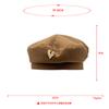 The Same Love Beret Women's Literary and Artistic Hong Kong Style Solid Color Versatile Painter Hat Winter Woolen Octagonal Hat