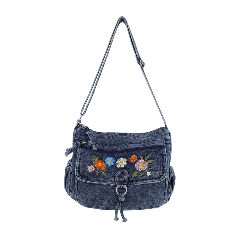 Denim Women's Backpack - Large Capacity Travel Crossbody Bag, Shoulder Bag