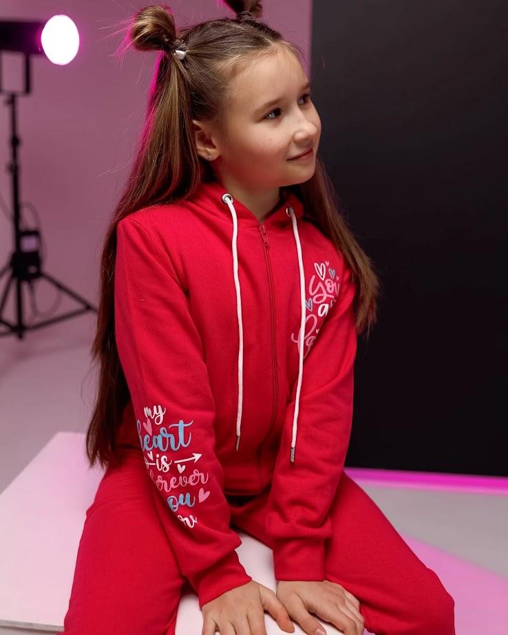 Girls’ Sport Set – Hoodie & Joggers with Print, Demi-season, 6018-023-33 HC