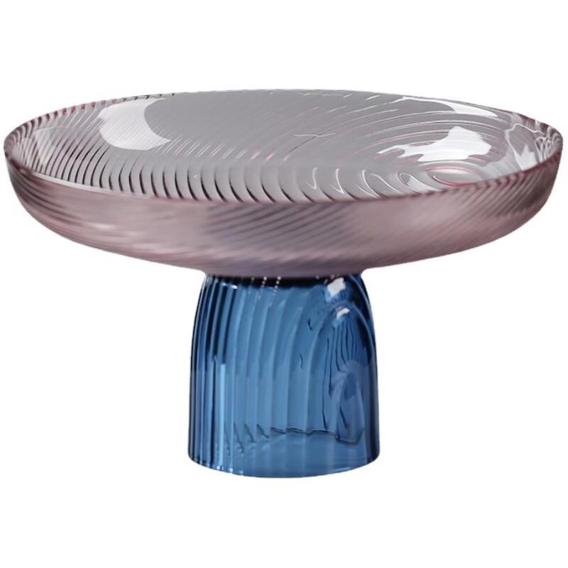 Yicang Light Luxury Glass Fruit Plate & Dessert Tray