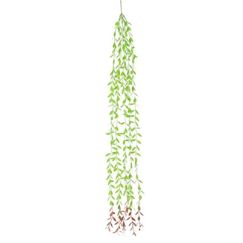 Classic Artificial Rattan Decoration Fake Plants Garden Garland Hanging Home Indoor Outdoor Leaf Lifelike Plastic
