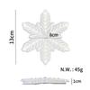 Snowboard Deck Pad Anti-Slip Snowflake Snow Crystal Strong Adhesive (White