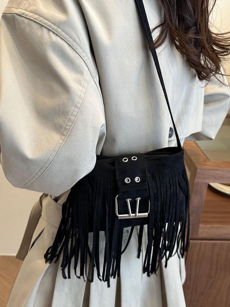 2025 Frosted Tassel Women's High-end Versatile Shoulder & Crossbody Phone Bag