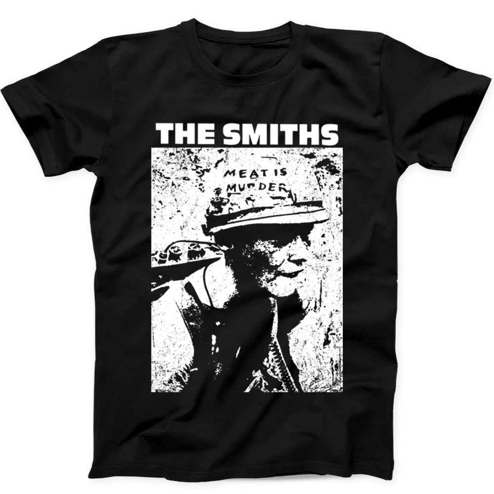 The Smiths Meat Is Murder Punk Rock Retro Music Gift Tee Black T Shirt 18 Unisex T-Shirt