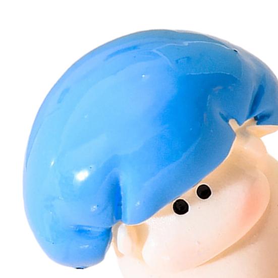 Mini Resin Mushroom Figurines Cute Miniature Mushroom Crafts Small Fairy Garden Ornaments for Lawn Bonsai Decoration Home DIY Micro Landscape