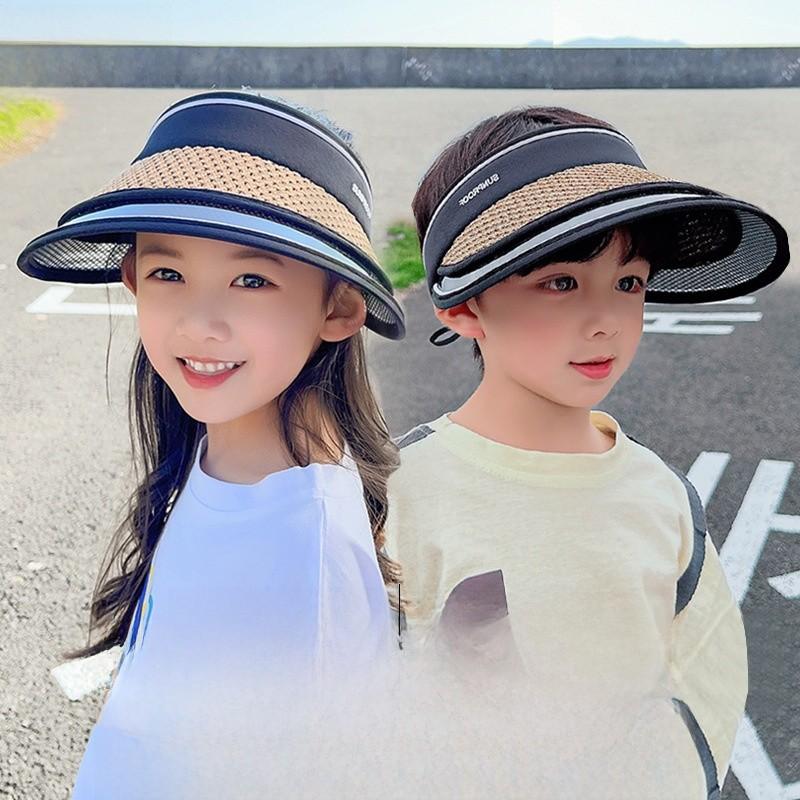 Childrens Summer Sun Hat With Wide Brim Breathable Uv Protection For Outdoor Play And Vacation