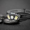 Strong Light Headlamp Portable LED Sensor Headlight USB Rechargeable Head Flashlight Outdoor Camping Fishing Emergency Lantern