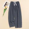 Women's Casual Fashion Sleep Pants Striped Loungewear Pants Wearable As Outerwear High-Waisted Pants