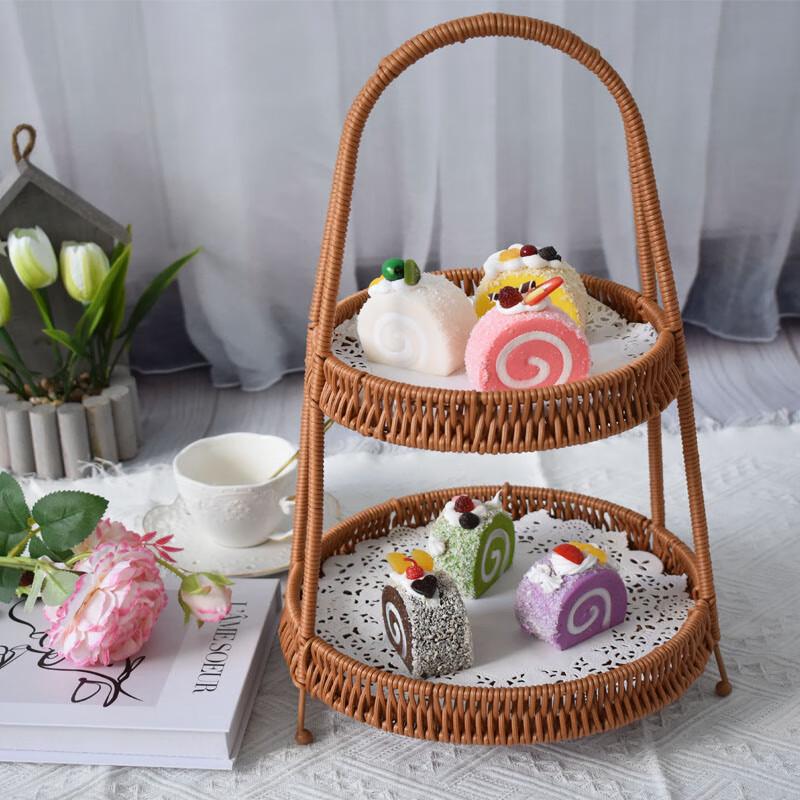 Naijiang Koszyk do serwowania i przechowywania z plecionki rattanowej