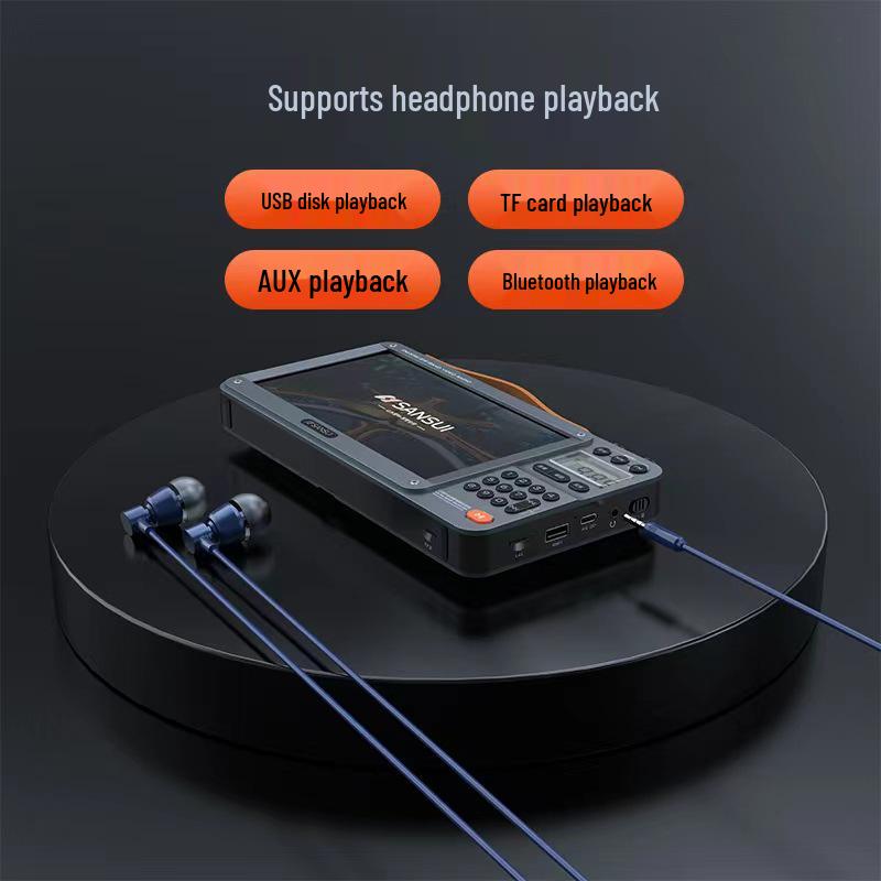 Sansui F51 7" Video Radio: Bluetooth Storytelling & Opera Player for Seniors with Card Slot