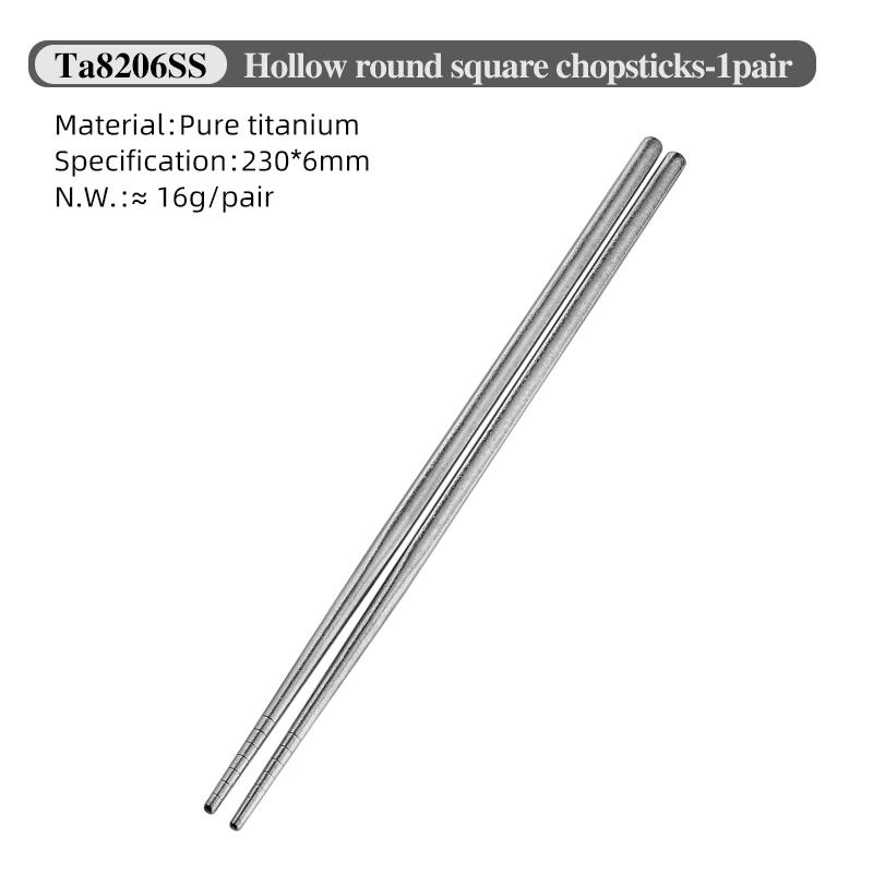 Essential & Durable Camping Cutlery Titanium Chopsticks with Carry Case Titanium Utensils for Camping, HIking & Home