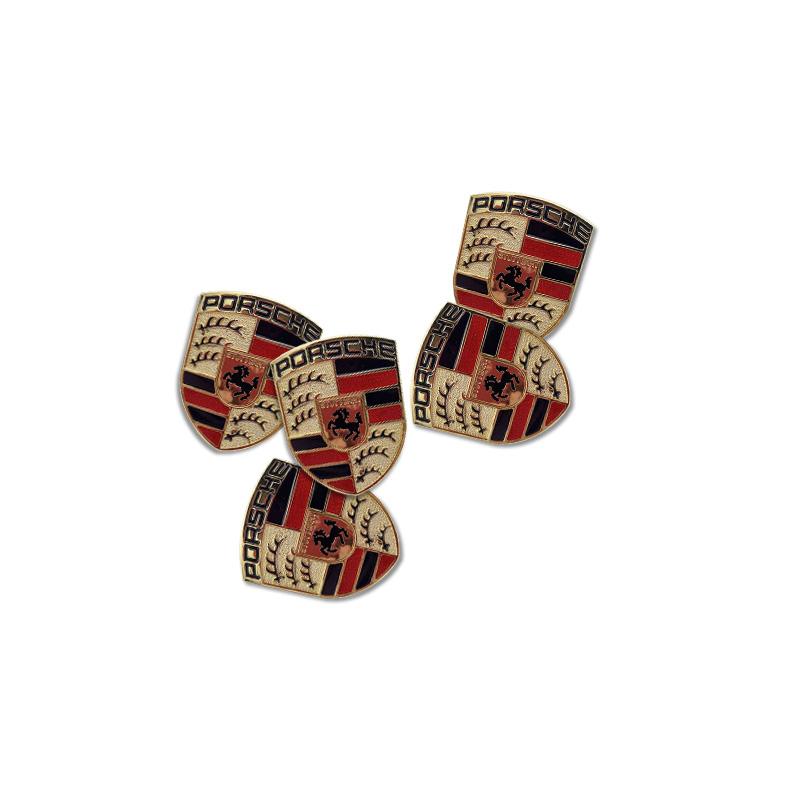 Car Remote Key Sticker Aluminum Emblem Decoration Decal For Porsche Panamera Taycan 911 718 Macan Cayenne Boxster Cayman 918