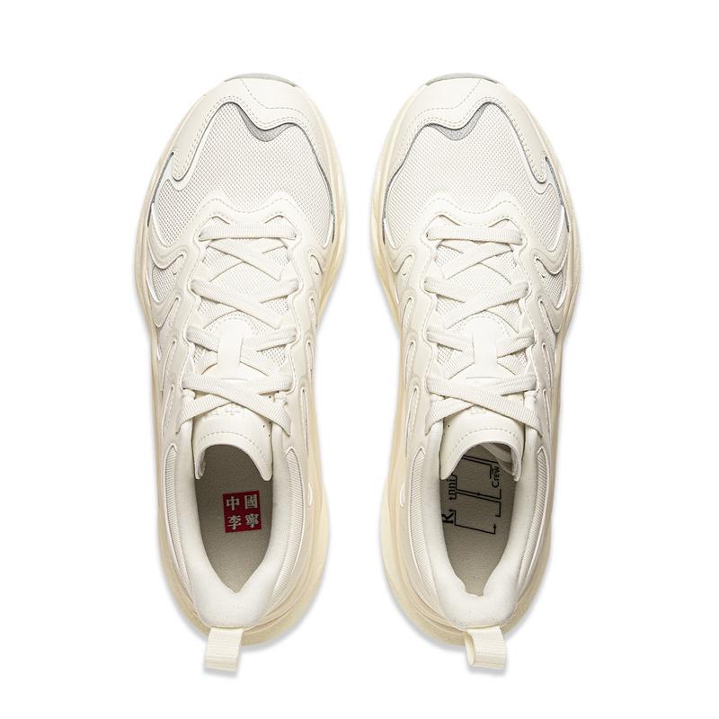 Li Ning Arc CRC Trendy Low-Top Casual Shoes Men Sneakers Off-White AZGU071-1