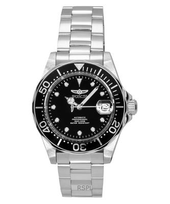 Pro Diver Stainless Steel Black Dial Automatic Diver's 17039 200M Men's Watch
