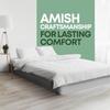 , Base de Box Spring King de 8" para Cama King Feita por Amish nos EUA Base de Colchão Box Spring de Madeira Maciça com Suporte Estável e Silencioso