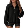 Damen Leopard Print Sweatshirt - Lässiger Lockerer Pullover mit Langen Ärmeln