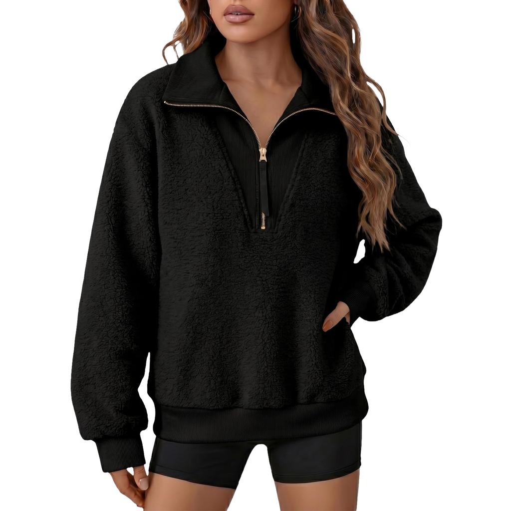Damen Leopard Print Sweatshirt - Lässiger Lockerer Pullover mit Langen Ärmeln