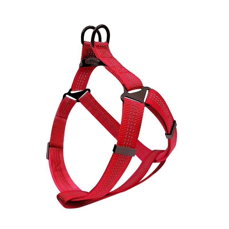 

New Arrival Dog Breast Strap Night Reflective Pet Hand Holding Rope Vest-Style Dog Rope Pet Supplies M (rope width 1.5cm) Red