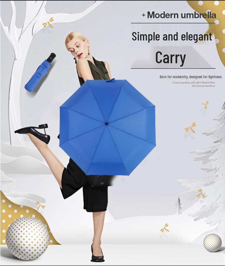 Large Windproof Automatic Folding Umbrella with Custom Logo