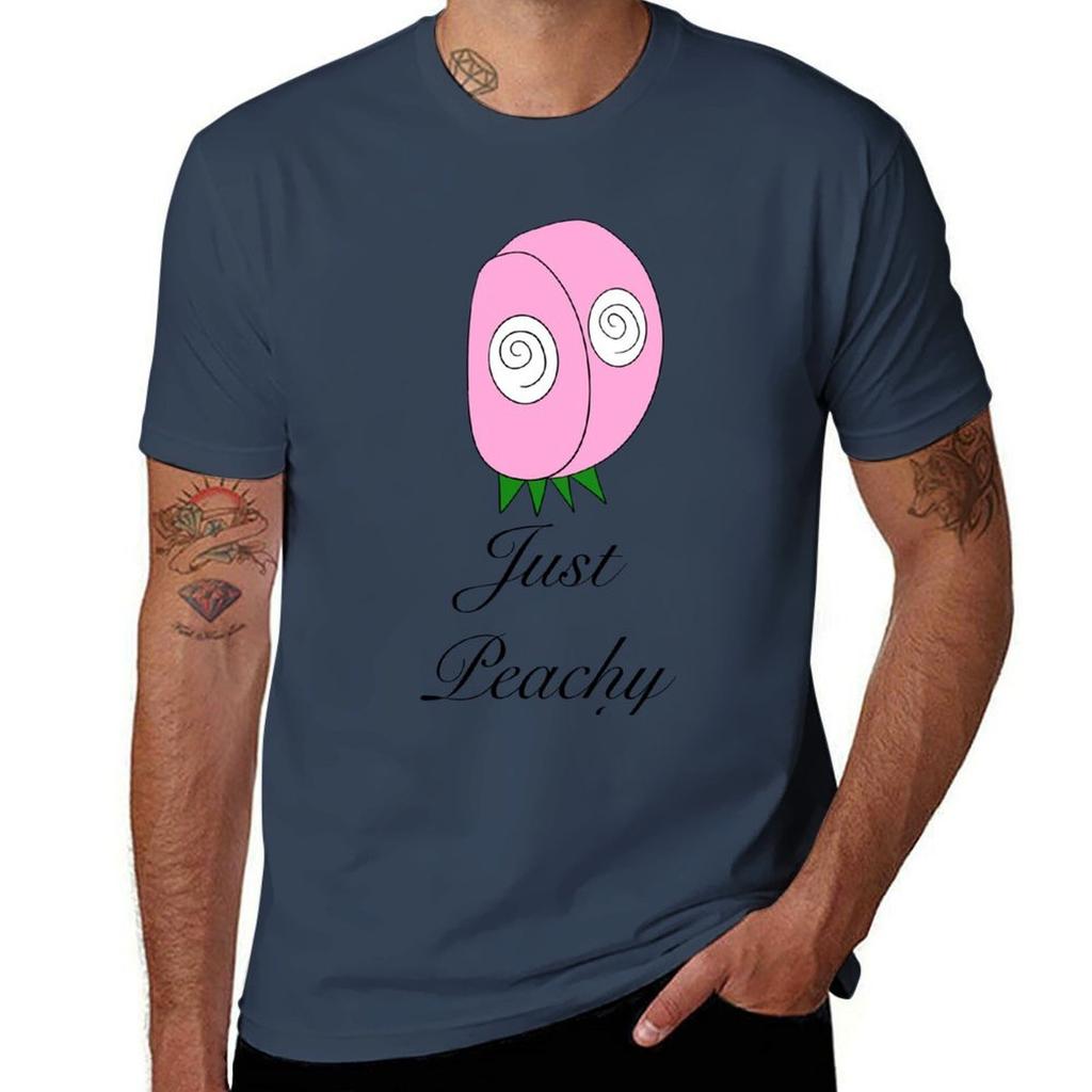 Just Peachy TShirt Work Wear Short Sleeve TShirt