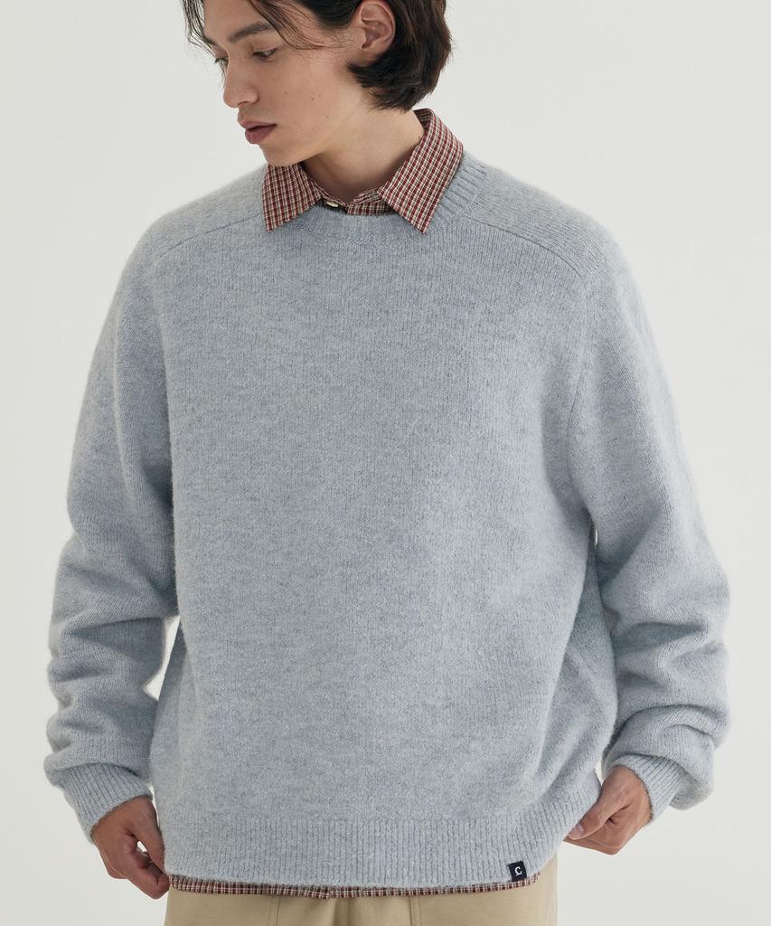 COVERNAT Hairy Raglan Knit Green