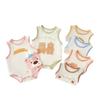Baby Sleeveless Bodysuit, Lightweight Breathable Infant Tank Romper, Summer Triangle Onesie for Newborns
