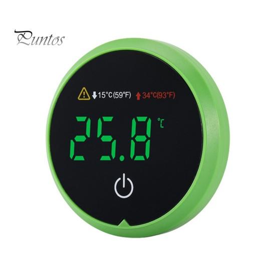 

Термометр для аквариума со светодиодным дисплеем, сенсорный экран по Цельсию по Фаренгейту, цифровой аквариумный термометр, высокая точность, беспроводное измерение температуры с зелёный