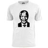 Mens Nelson Mandela Face Silhouette T Shirt Peace
