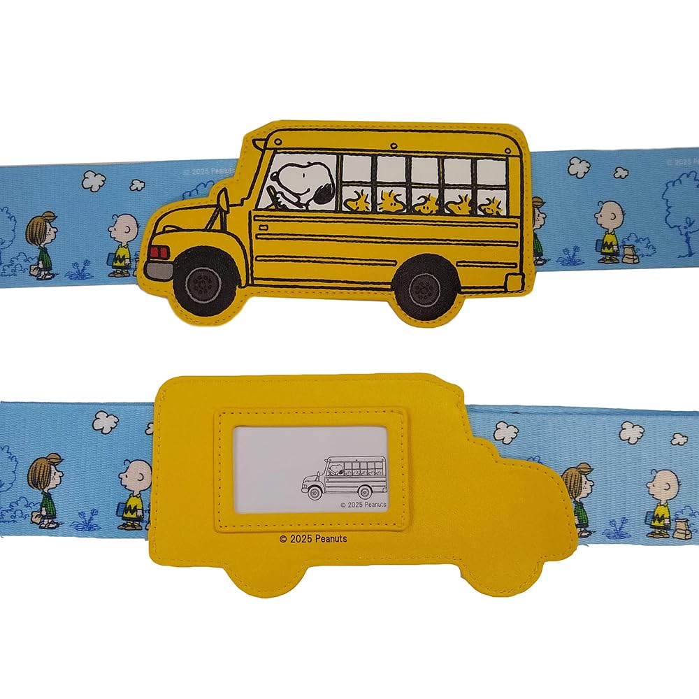SNOOPY Suitcase Belt secures travel cute large name bus - One-touch, convenient, luggage, essential, character, Snoopy, eye-catching, tag, blue.