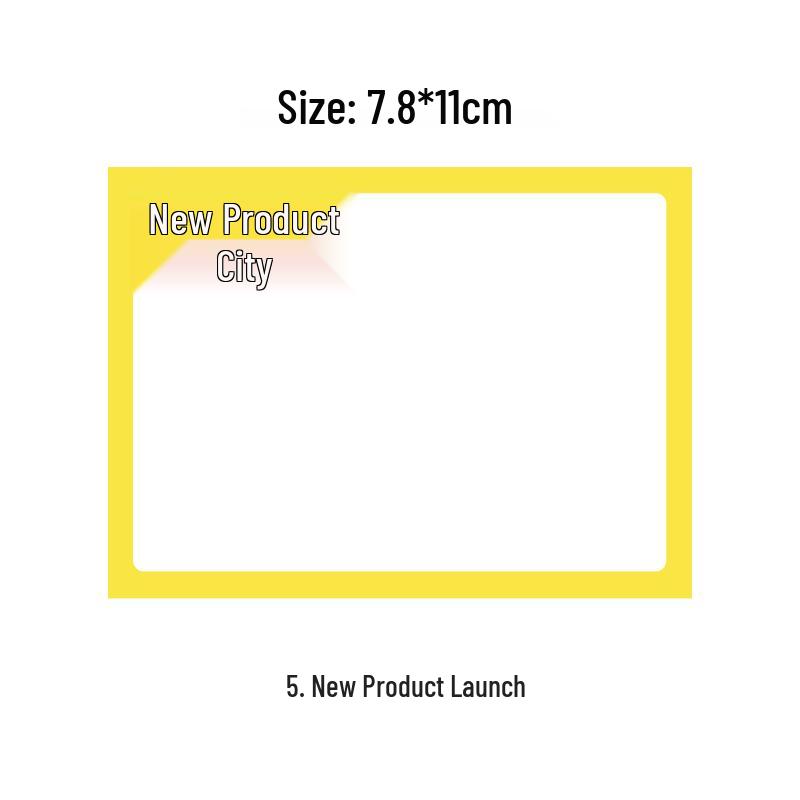 POP Display Stand Price Tag Cards for Bread & Cake