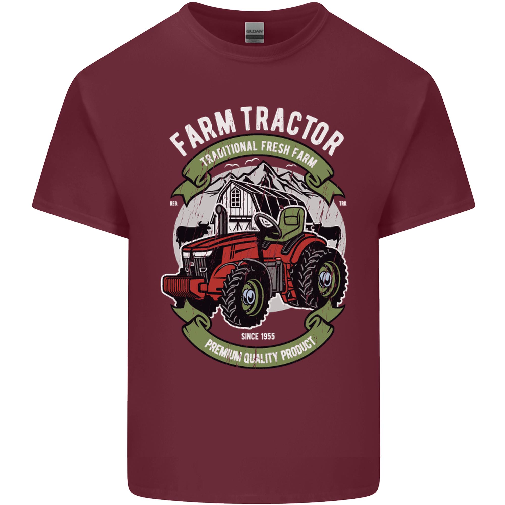 Farm Tractor Farming Farmer Unisexs Light Cotton TShirt S